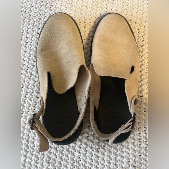 Dr. Martens Carlson Suede Casual Slingback Mules in Tan size US M 8/ US L 9 - Picture 8 of 10